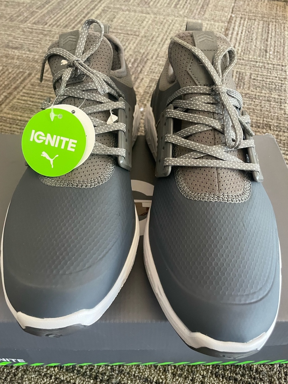 Puma Men’s Ignite Articulate Athletic Golf Sneakers - Gray-Size 9